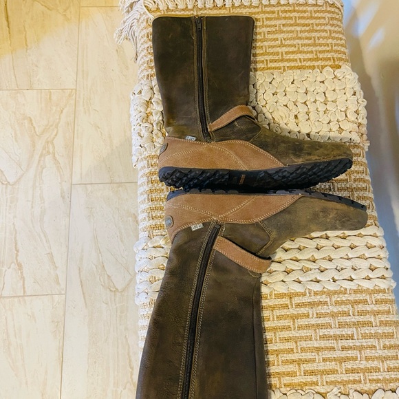 Women’s Merrell Haven Otter Brown Leather Waterproof Mid Calf Boots Size 9 - Picture 6 of 12